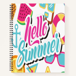 Hello Summer Notebook Notizblock
