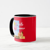 Hello Summer Pink Flamingo Design - Combo Tasse (Vorderseite Links)