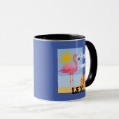 Hello Summer Pink Flamingo Design - Combo Tasse (VorderseiteRechts)