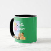 Hello Summer Pink Flamingo Design - Combo Tasse (Vorderseite Links)