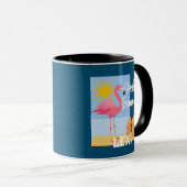 Hello Summer Pink Flamingo Design - Combo Tasse (VorderseiteRechts)