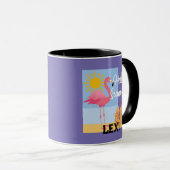 Hello Summer Pink Flamingo Design - Combo Tasse (VorderseiteRechts)