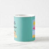 Hello Summer Pink Flamingo Design - Klassische Tas Kaffeetasse (Mittel)