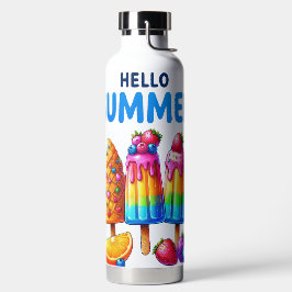 HELLO SUMMER POPSICKLES IN HELLFARBEN TRINKFLASCHE