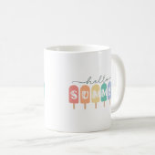 Hello Summer Popsiful Colorful Kaffeetasse (VorderseiteRechts)