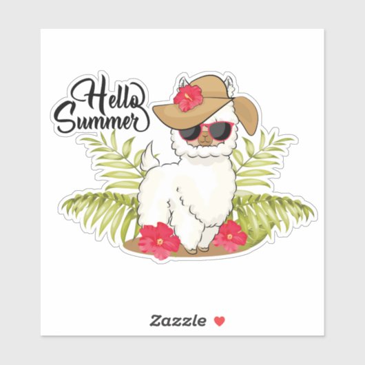 Hello Summer Sticker (Blatt)
