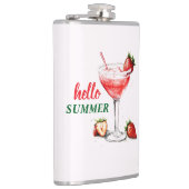 Hello Summer | Strawberry Cocktail Flask Flachmann (Rechts)