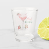 Hello Summer | Strawberry Cocktail Shot Glass Schnapsglas (Rückseite)