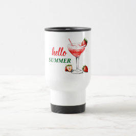 Hello Summer | Strawberry Cocktail Travel Mug Reisebecher