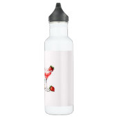Hello Summer | Strawberry Cocktail Water Bottle Edelstahlflasche (Rechts)