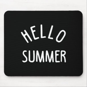 Hello Summer T Funny Summer Ferien Beach Geschenk Mousepad