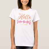 "Hello Summer T - Shirt | Sunshine & Fun Graphic T (Vorderseite)