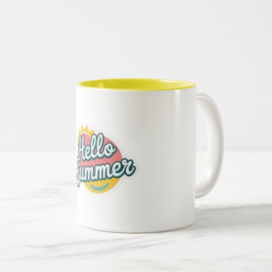 Hello Summer Tasse (VorderseiteRechts)