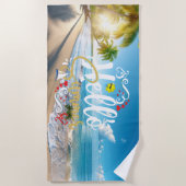 Hello Summer Time Strandtuch (Vorderseite)