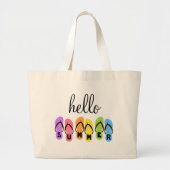 Hello Summer Tote Bag Jumbo Stoffbeutel (Vorne)