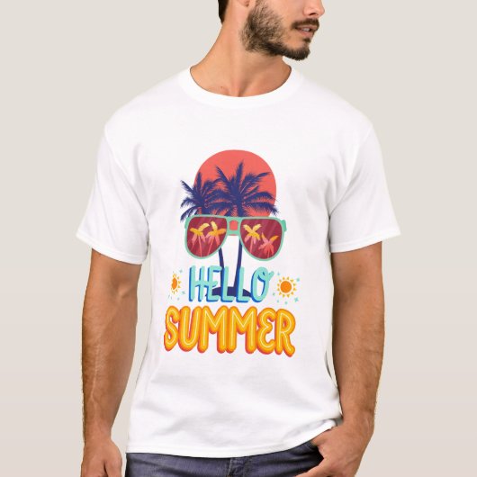 Hello Summer Vibes T-Shirt (Vorderseite)