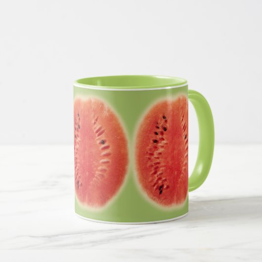 Hello Summer Watermelon - Fruchtmuster Tasse (VorderseiteRechts)