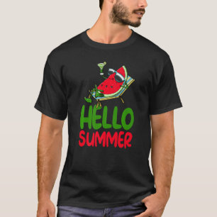 Hello Summer Watermelon Liebe Melon Frucht T-Shirt
