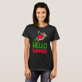 Hello Summer Watermelon Liebe Melon Frucht T-Shirt (Vorne ganz)