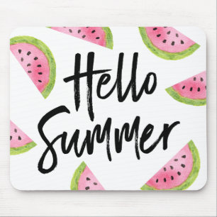Hello Summer Watermelon Mousepad