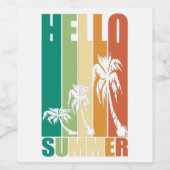 HELLO SUMMER WEINETIKETT (Einzelnes Label)
