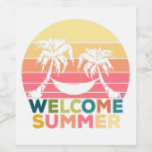 HELLO SUMMER WEINETIKETT (Einzelnes Label)