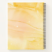 Hello Summer Yellow Spiral Notebook Notizblock (Rückseite)