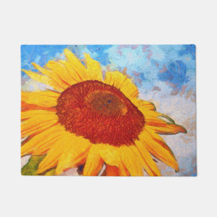 Hello Sun Sonnenblume Art Fußmatte