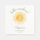 Hello Sunshine Baby Shower Serviette (Vorderseite)
