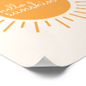 hello Sunshine boho Kinderzimmer Poster (Ecke)