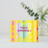 HELLO SUNSHINE CARD POSTKARTE (Stehend Vorderseite)