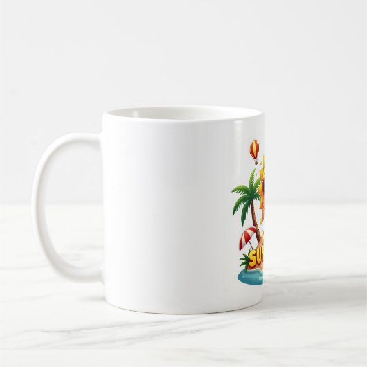 Hello Sunshine Cartoon Tropical Tasse (Links)