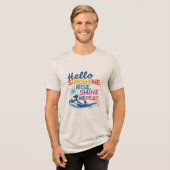 Hello Sunshine – Catch the Wave, Repeat Tri-Blend Shirt (Vorderseite voll)
