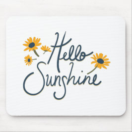 Hello Sunshine Classic Yellow Daisy Blume Mousepad