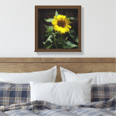 Hello Sunshine - Designer Leinwand Riesenblume (Insitu (Schlafzimmer))