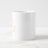"Hello Sunshine" Einfaches modernes Bauernhaus Jumbo-Tasse (Vorderseite)