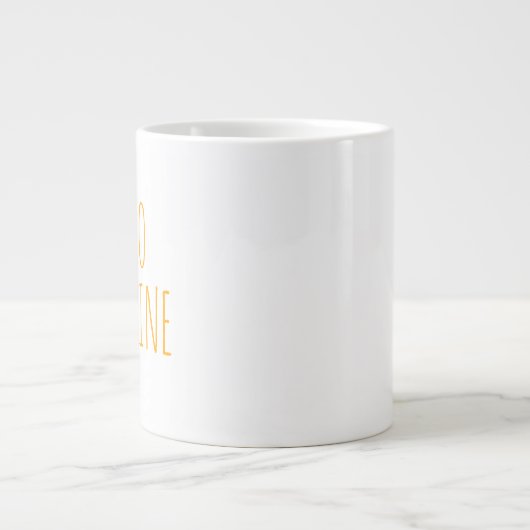 "Hello Sunshine" Einfaches modernes Bauernhaus Jumbo-Tasse (Vorderseite)