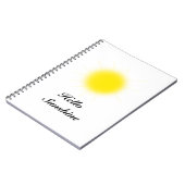 Hello Sunshine Foto Notebook Notizblock (Linke Seite)