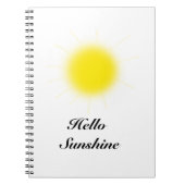 Hello Sunshine Foto Notebook Notizblock (Vorderseite)