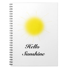 Hello Sunshine Foto Notebook Notizblock