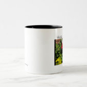 Hello Sunshine Geraniums Zwei-Tone-Tasse Zweifarbige Tasse (Mittel)