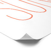 Hello Sunshine Hand Letting Poster (Ecke)