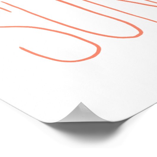 Hello Sunshine Hand Letting Poster (Ecke)