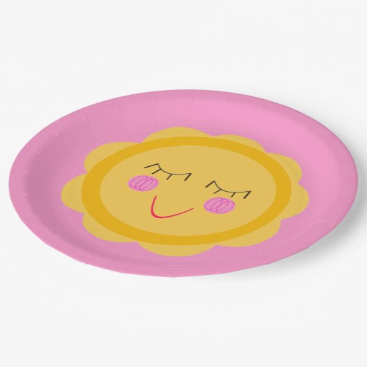 Hello, Sunshine! Pappteller (Schrägansicht)