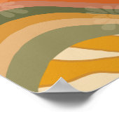 Hello Sunshine - Retro Flower Girl Poster (Ecke)