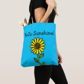 Hello Sunshine Sonnenblume Personalisierte Meldung Tasche (Von Nahem)