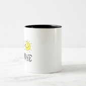 Hello Sunshine Spring Summer Zweifarbige Tasse (Mittel)