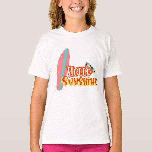 Hello Sunshine Summer Vibes T-Shirt (Vorderseite)