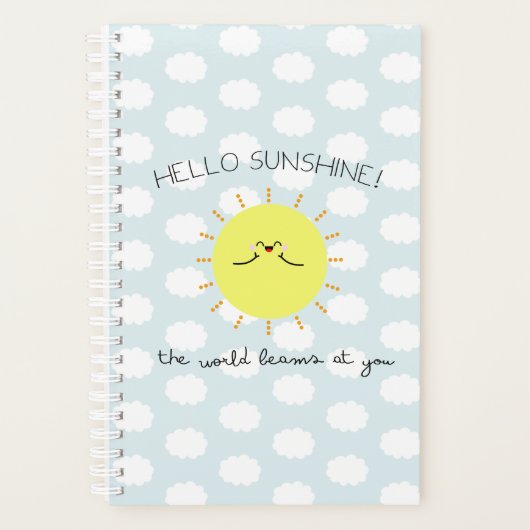 HELLO SUNSHINE - WOCHE-ZU-ANSICHT-PLANER PLANER (Vorderseite)