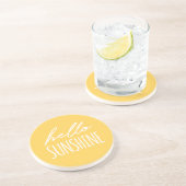 Hello Sunshine Yellow Untersetzer (Seite)